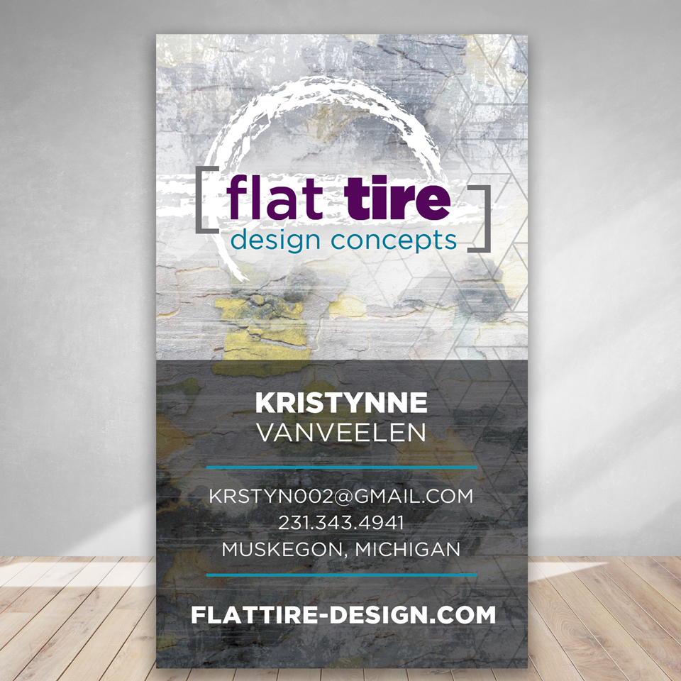 Business Cards and Creative Solutions - Flat Tire Design