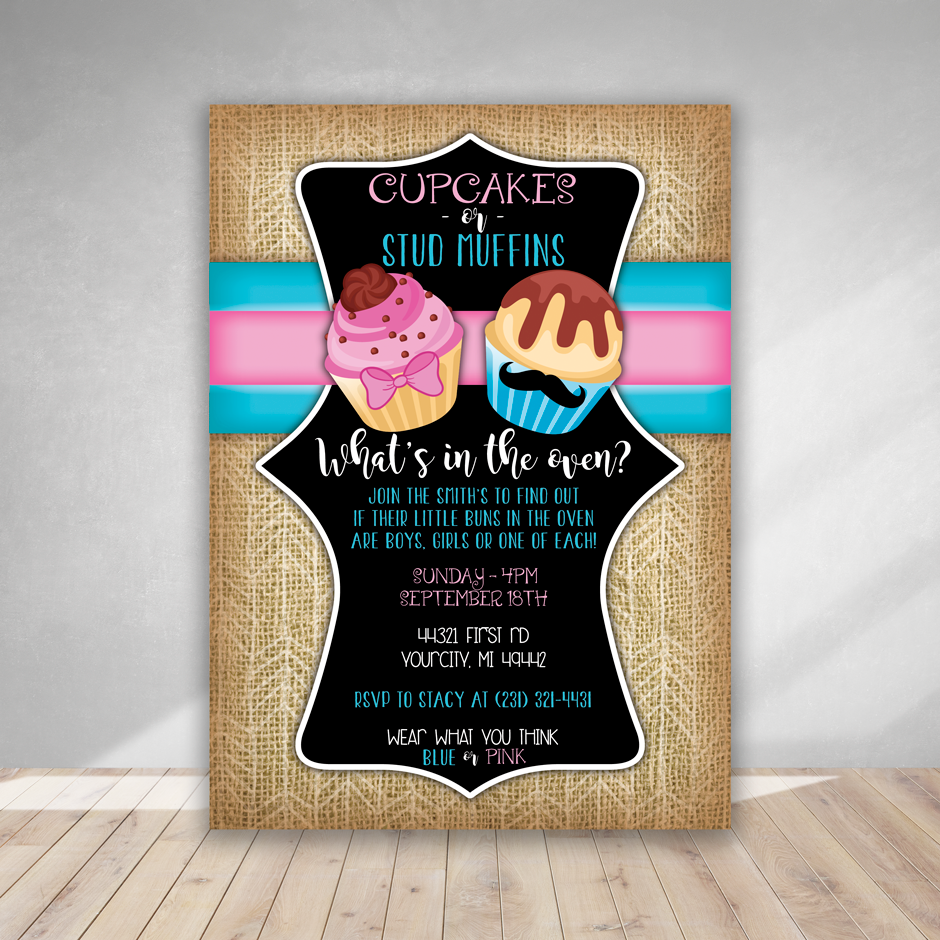 Invitation and Announcement Cards - Flat Tire Design