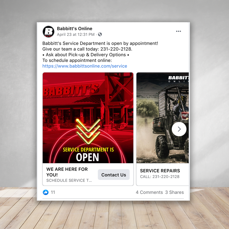 Social Media Graphics -Ad Campaigns - Flat Tire Design