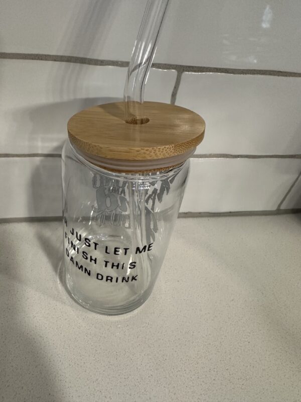 FAFO UV DTF Glass Tumbler 16oz - Image 4
